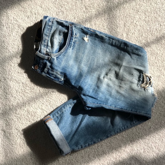 ZARA High Waisted Button Up Jeans - Picture 7 of 11